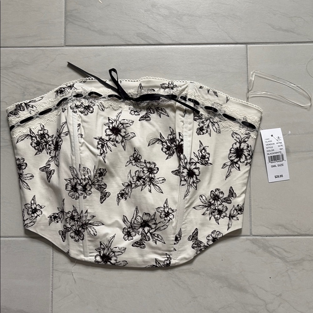 PacSun Floral Corset Top